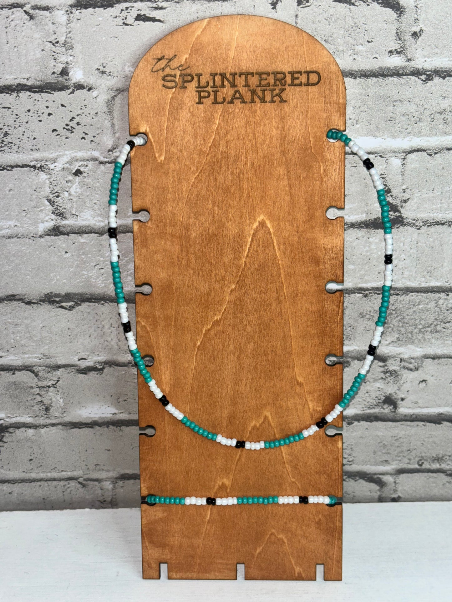 Turquoise Seed Bead Necklace