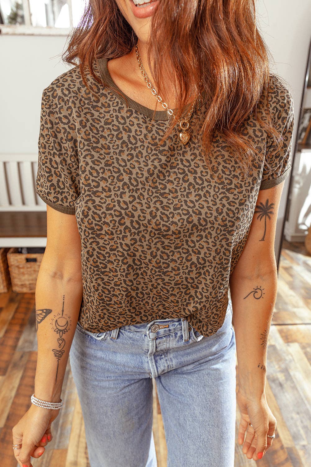 Leopard Short Sleeve T-Shirt