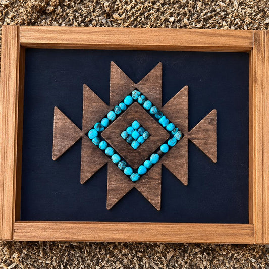 Turquoise Aztec Sign